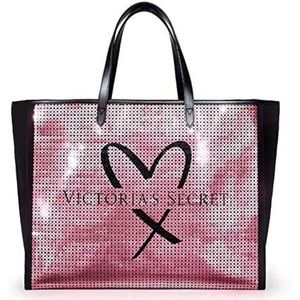 Victoria's Secret Pink Sequin Bling Tote Bag